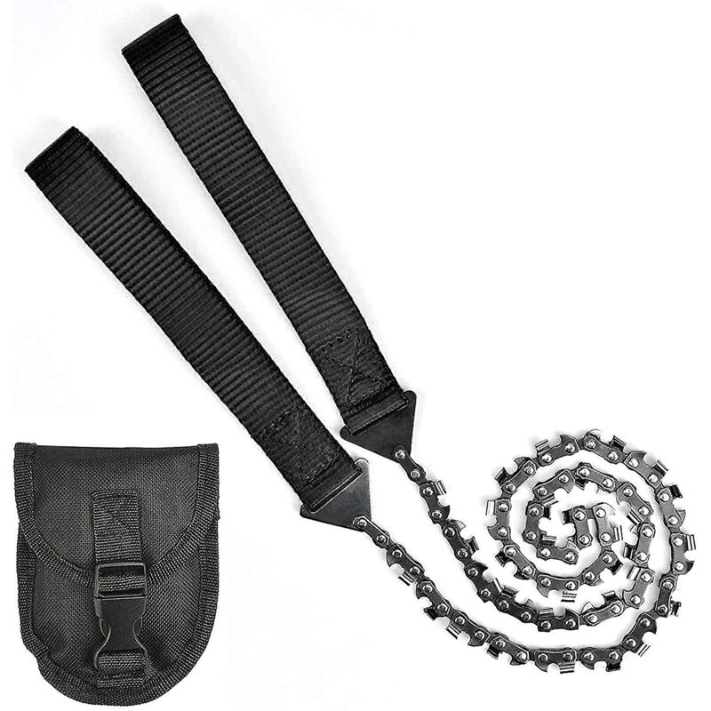 Image of Fortuneville - Sega a mano Zipper, motosega portatile, motosega a 11 denti, motosega manuale (nera) mns
