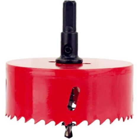 Sega a tazza bimetallica da 105 mm con adattatore esagonale, punta pilota per legno, alluminio, ferro, plastica