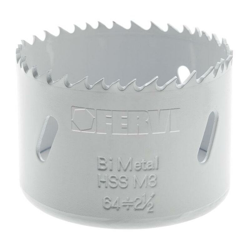 Sega a tazza bimetallica hss x metallo 52 mm Fervi...