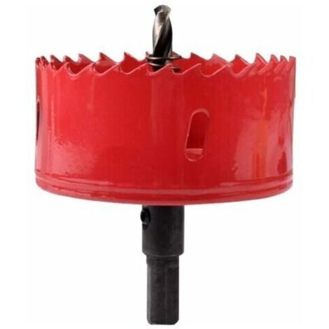 Sega a tazza bimetallica M42 HSS da 115 mm, sega a tre punte per ferro, alluminio, legno, cartongesso, tubi, plastica, pannelli di fibra.