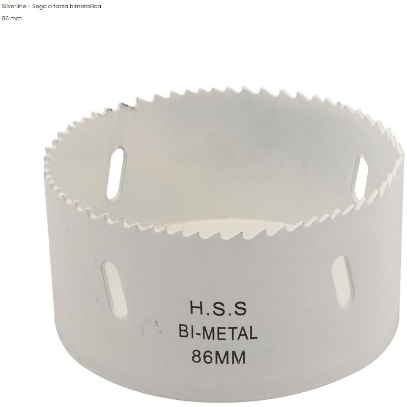 Silverline - Fresa / Sega a tazza bimetallica multimateriale-114 mm