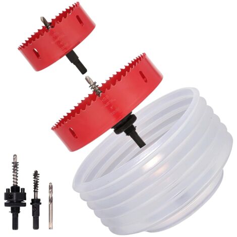 Sega a tazza da 6 pollici/4 pollici per luci da incasso e a scatola, sega a tazza bimetallica da 4-6 pollici con aspirazione della polvere per legno, soffitto e metallo
