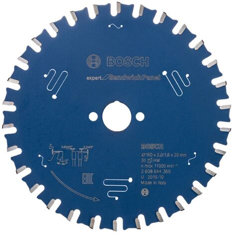 Ø 190mm Sega circolare lama per legno EX Sh H H 30x2.0mm36 denti