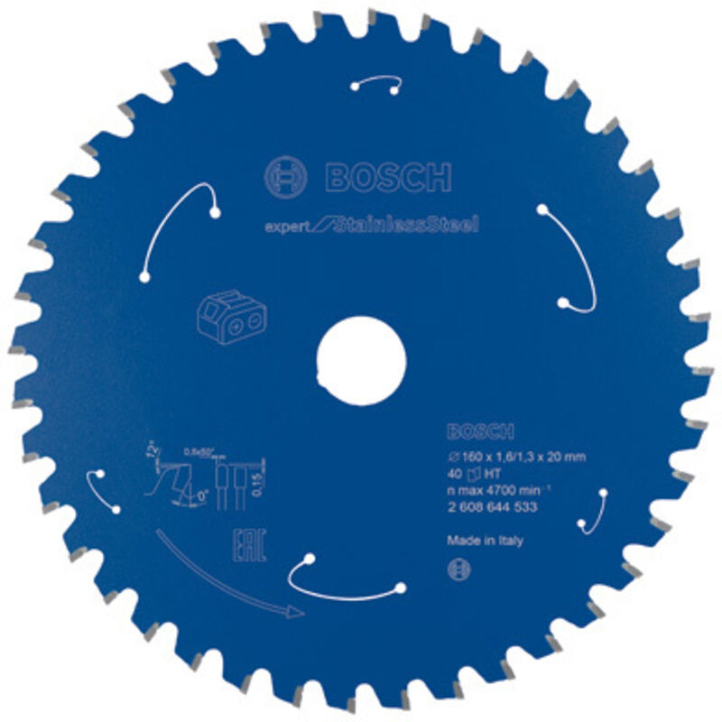 Lama circolare a batteria Expert per acciaio inossidabile, 160 x 1,6/1,3 x 20, 40 denti