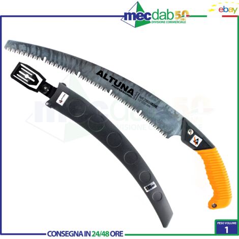 Sega curva Altuna J-422 Dente giapponese da 330 mm con impugnatura e custodia gommate