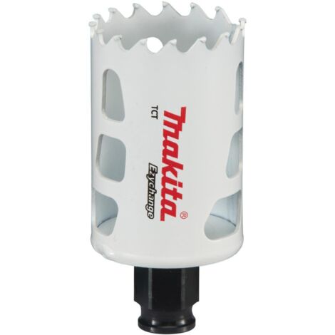 Sega de corona Makita E-06719 Ezychange, 44 mm, ideale per forare con precisione legno, metallo, plastica, de sistema di cambio rapido Ezychange, elevata durata e prestazioni
