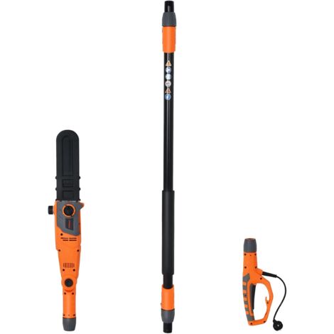 Sega Elettrica 212-286 cm, Motosega Multi Angolo, Montaggio Senza Attrezzi, Motosega Regolabile, Motosega Telescopica per Cortile e Giardino, Arancione