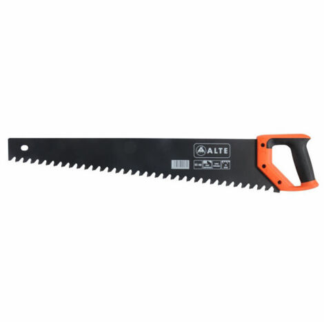 Sega per calcestruzzo con manico chiuso, lunghezza 65 cm, 33 denti, spessore lama 1,5 mm