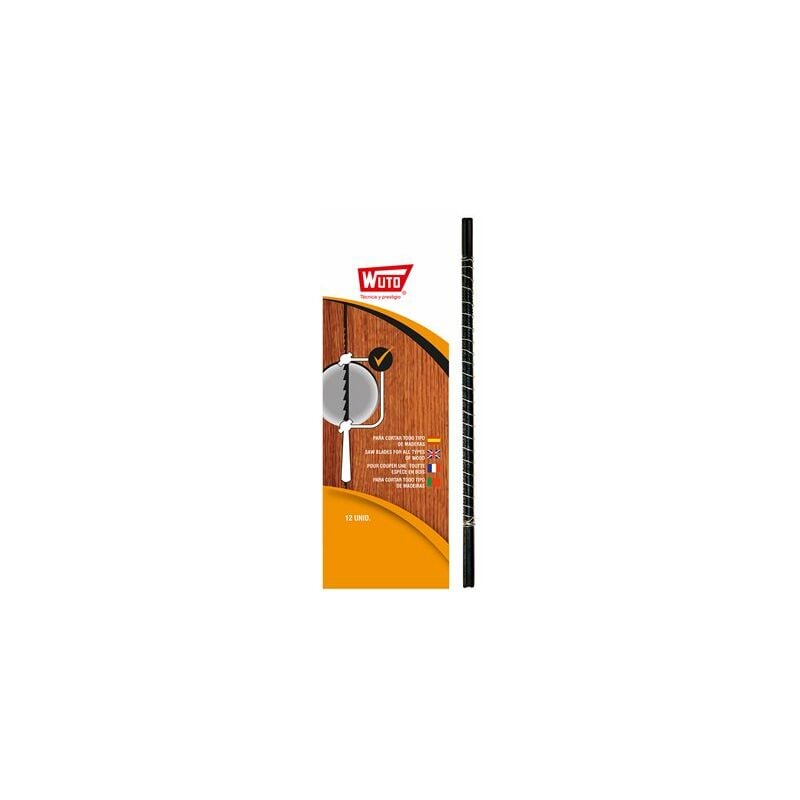 Wuto - Sega da traforo per legno 6/13 cm 20TPI (Blister 12 unità)