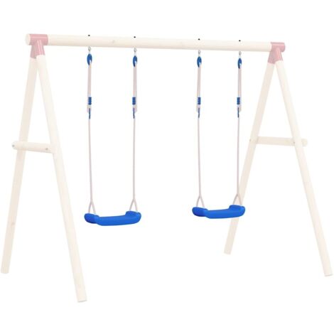 Seggiolini per Altalena con Corde 2 pz Blu 37x15 cm Polietilene vidaXL