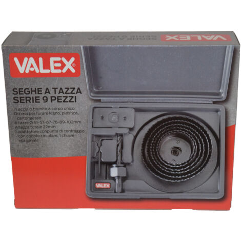 SEGHE A TAZZA FRESE FRESA SERIE 9 PEZZI VALEX 1980434