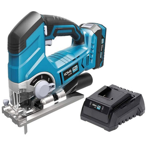 Seghetto alternativo 20V KOMA TOOLS - 23 x 21,5cm - Batteria 2,0Ah - Caricabatterie