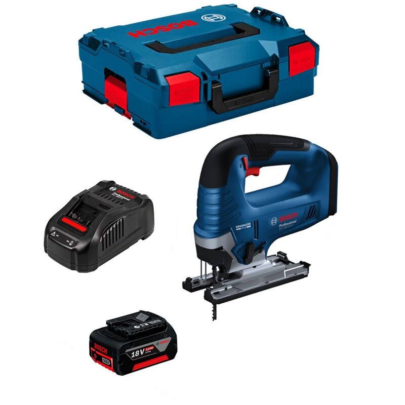 Seghetto Alternativo BOSCH GST 18V-125 B (1 x 5,0 Ah + GAL1880CV + L-Boxx 136)