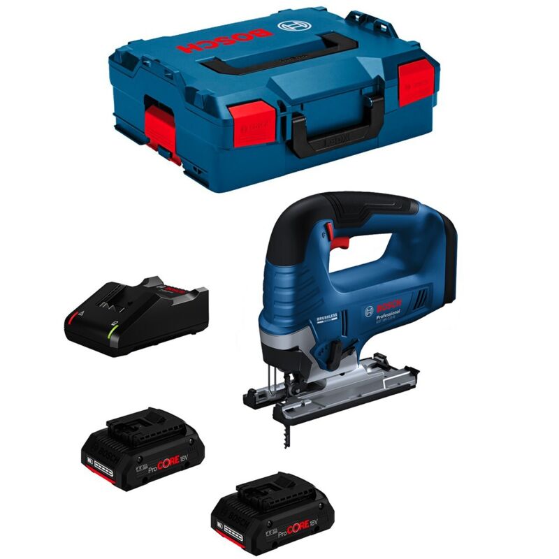 Seghetto Alternativo BOSCH GST 18V-125 B (2 x 4,0 Ah ProCore + GAL18V-40 + L-Boxx 136)