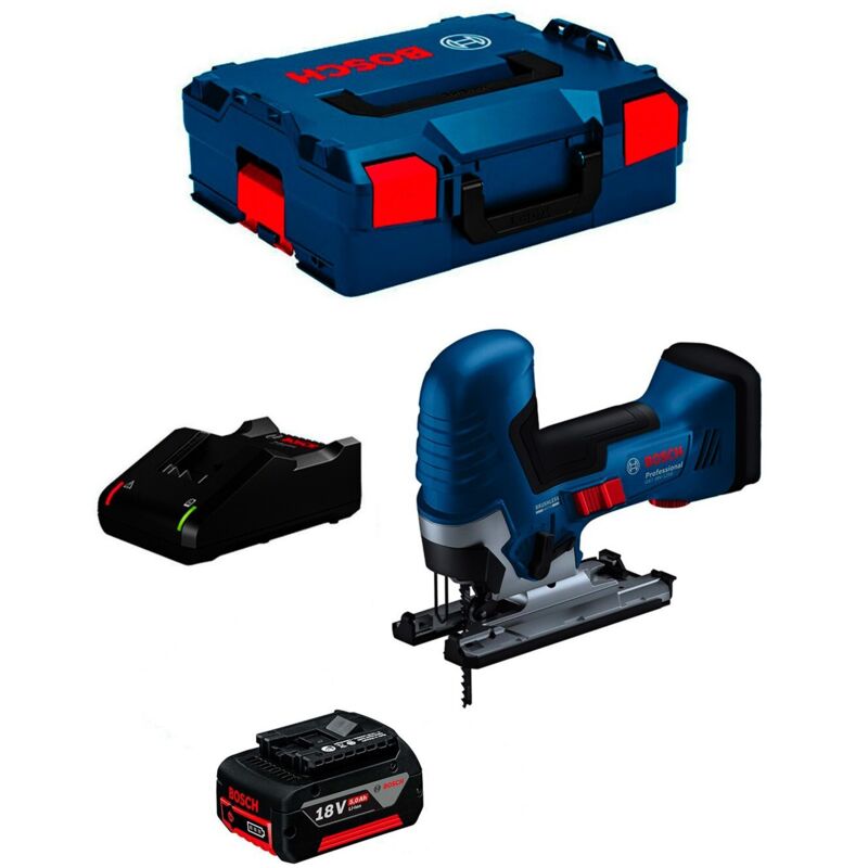 Seghetto Alternativo BOSCH GST 18V-125 S (1 x 5,0 Ah + GAL18V-40 + L-Boxx 136)