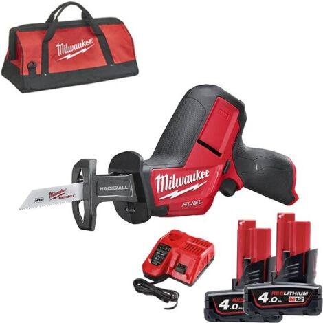 Seghetto diritto M12 + 2 Batt. 4Ah Milwaukee M12CHZ-402C 1,6Kg