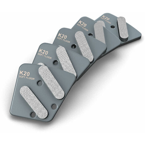 Segmenti Diamantati G20, Soft Floor (5 Pz.) per Macchina Monospazzola, Macchina a Disco Singolo MENZER ESM 406