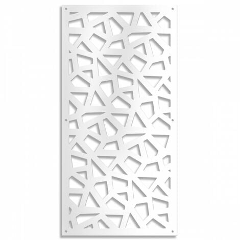 SEGMENTI - Pannello in PVC traforato - Parasole - Colore: bianco - Misura: 47x94 cm