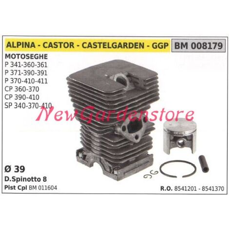 Segmento cilindro pistón ALPINA motor motosierra ALPINA P341 360 361 371 390 008179