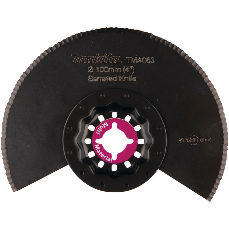 Lama a segmenti Makita 100 mm, TMA063 Starlock - 100 mm - BiM - piatta - TMA063 - Linoleum / Tappeti / Stuoie