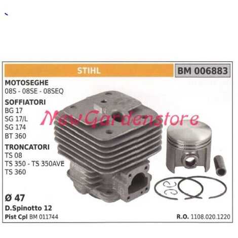 Segmentos cilindro vástago STIHL motor motosierra 08S 08SE 08SEQ 006883