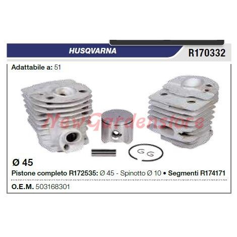 Segmentos de cilindro de pistón Motosierra HUSQVARNA 51 R170332