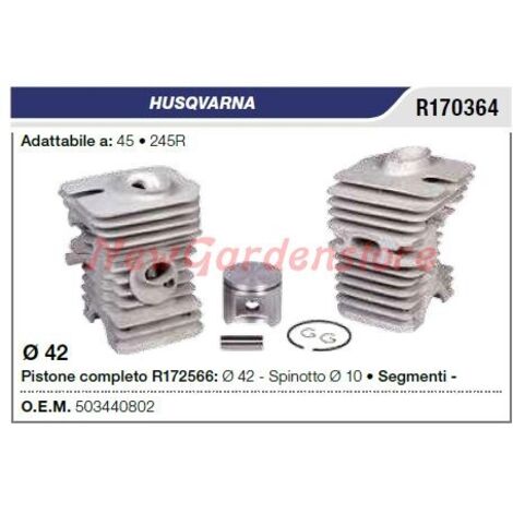 Segments de cylindre à piston HUSQVARNA tronçonneuse 45 245R R170364