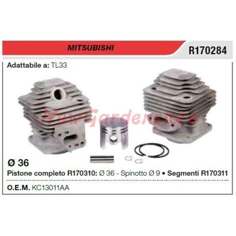 Segments de cylindre à piston MITSUBISHI débroussailleuse TL 33 R170284