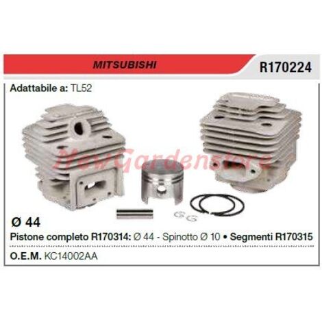 Segments de cylindre à piston MITSUBISHI débroussailleuse TL52 R170224