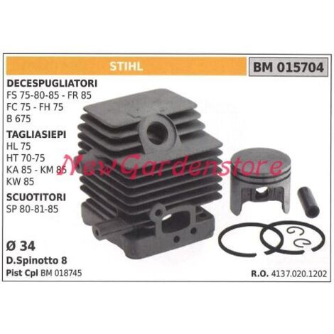 Segments de cylindre à piston STIHL FS 75 80 85 FR moteur de débroussailleuse 85 015704