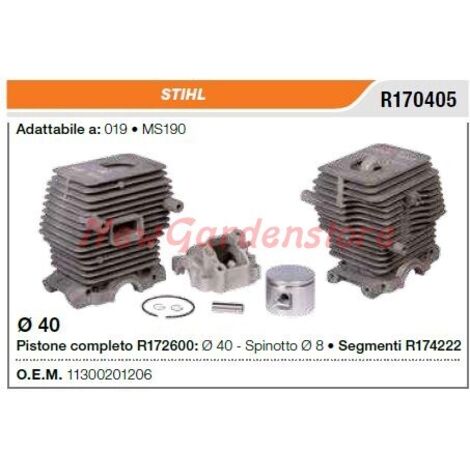 Segments de cylindre à piston STIHL tronçonneuse 019 MS190 R170405