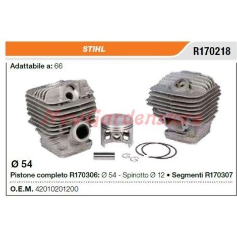 Segments de cylindre à piston STIHL tronçonneuse 66 R170218