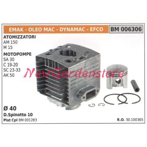 Segments de cylindre de piston EMAK moteur de souffleur de brouillard AM 150 M 15 30100365