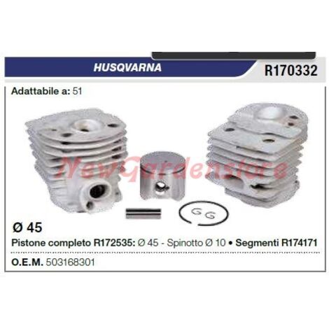 Segments de cylindre de piston HUSQVARNA tronçonneuse 51 R170332
