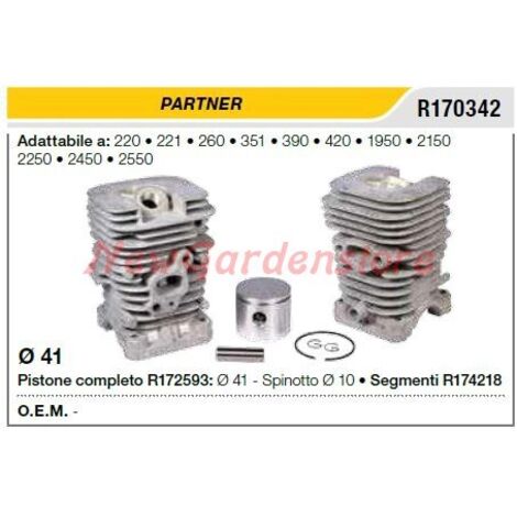 Segments de cylindre de piston PARTNER chainsaw 220 221 260 R170342