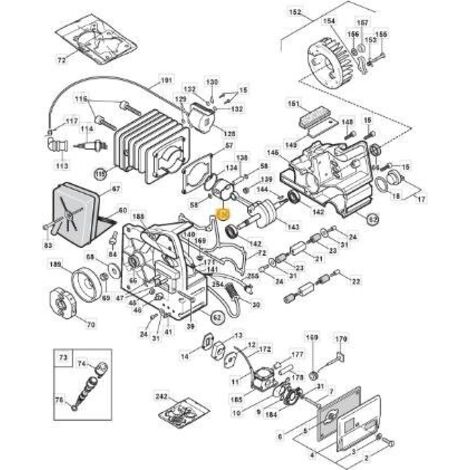 Segments de moteur à piston GGP STIGA PR350 SPR350 P34S tronçonneuse Ø 38 mm 8540590