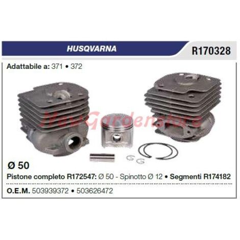Segments de piston cylindre HUSQVARNA tronçonneuse 371 372 R170328