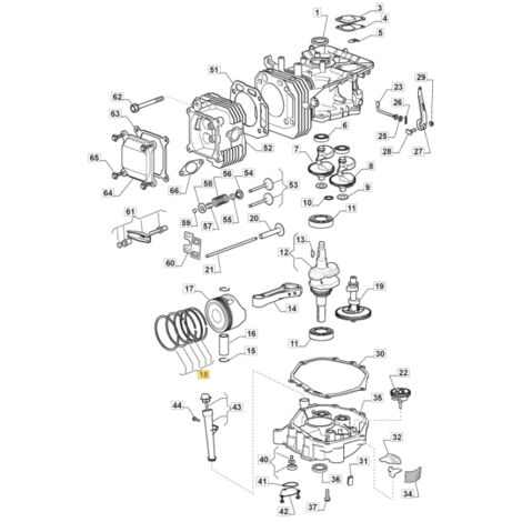 Segments de piston ORIGINAL STIGA moteur TRE0701 tracteur de pelouse 118551518/0