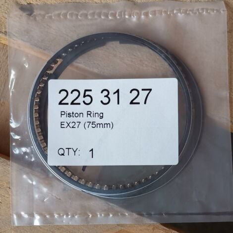 Segments de piston Robin EX27 de 75 mm à haute résistance à l'usure assurant l'étanchéité à l'air - Pièces de révision moteur