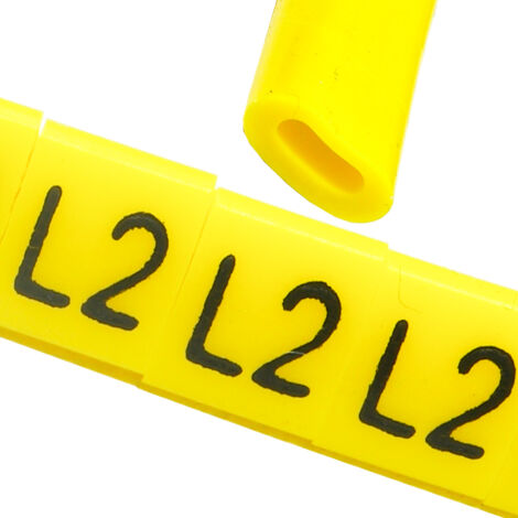 Segnacavi OZ-0 L2 giallo 100 pz