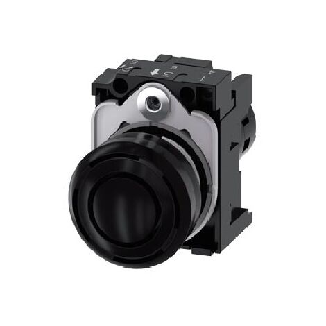 Segnalatore Acustico, Compatto, 22 Mm, Rotondo, Plastica, Nero, Tono Continuo 2,4 Khz, Ip40