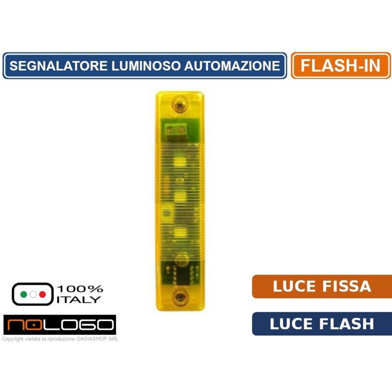 Segnalatore Luminoso Con Scheda Elettronica A Luce Led Flash in Lam...