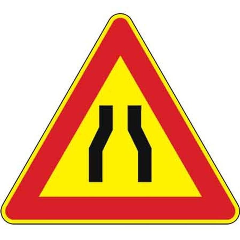 SEGNALE CANTIERE FIG.384 'STRETTOIA SIMMETRICA' 90 cm