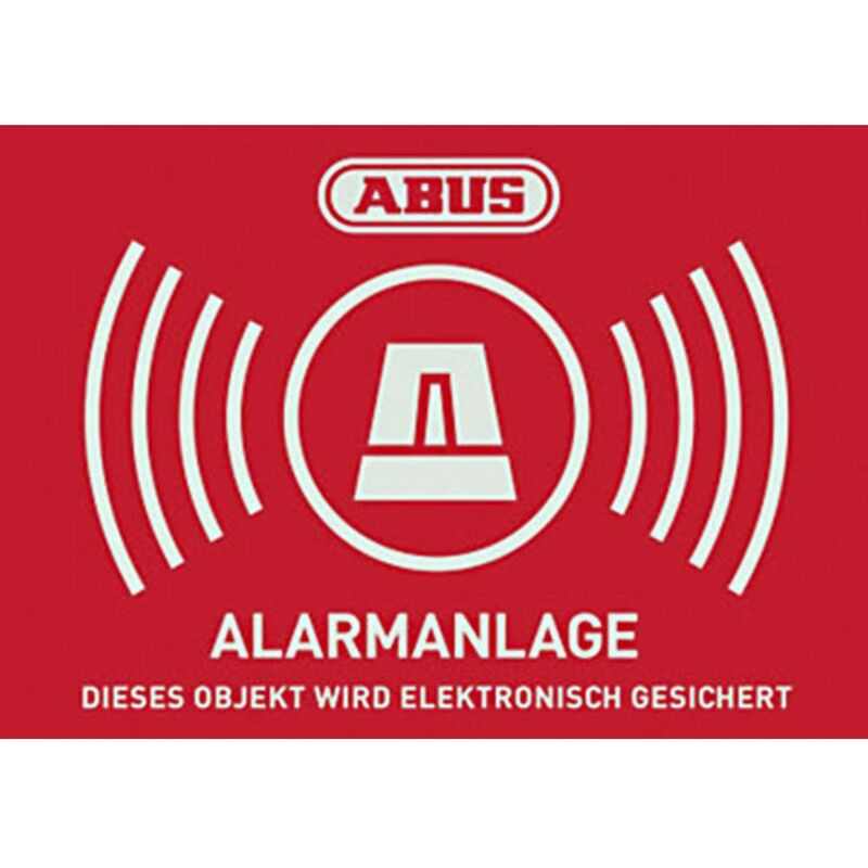 Image of Abus - AU1422 Segnale di avvertimento Sistema di allarme Lingue Tedesco (l x a) 148 mm x 105 mm