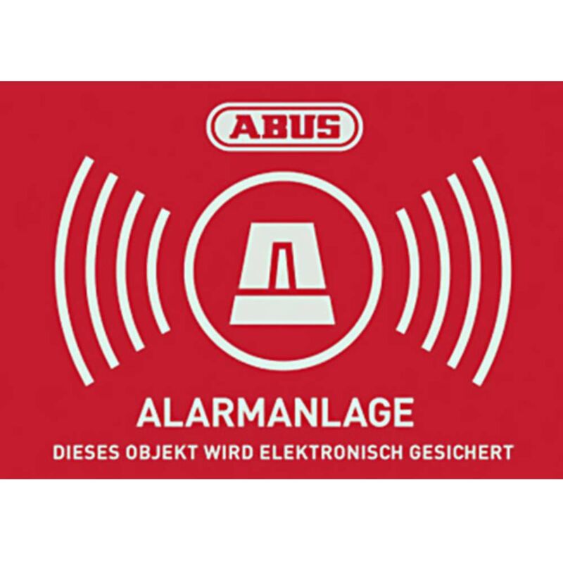 Image of Abus - AU1423 Segnale di avvertimento Sistema di allarme Lingue Tedesco (l x a) 74 mm x 52.5 mm
