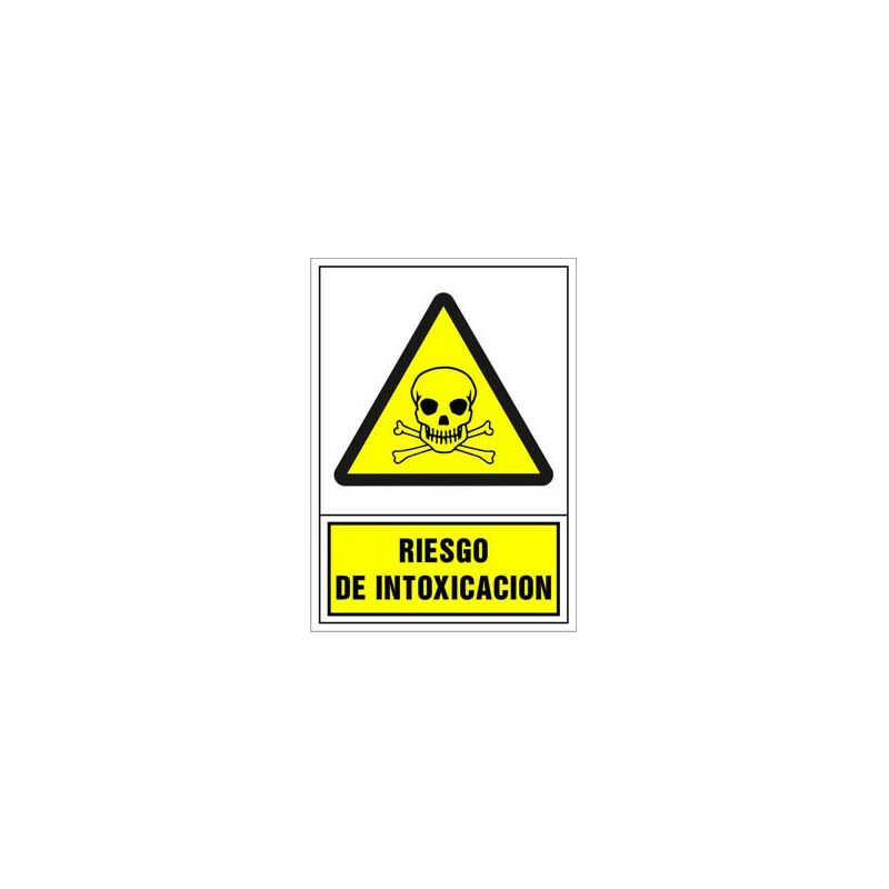 Image of Suministros Jaizkibel - segnale di avvertimento spagnolo 490X345 mm-rischio di intossicazione - 202049PS