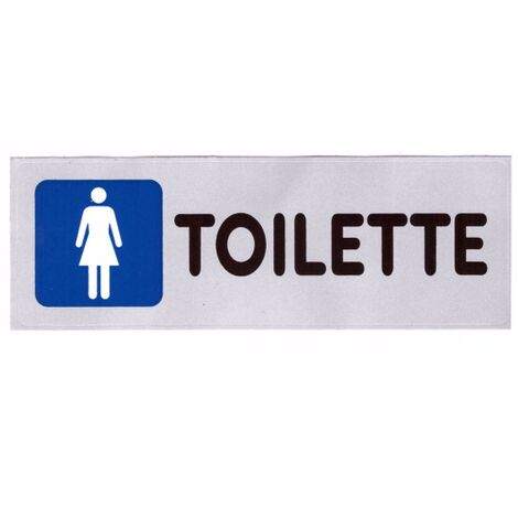 SEGNALE Etichetta Adesiva VINILE cm 15x5 TOILETTE DONNE Informazione BAGNO Porta Negozi Uffici