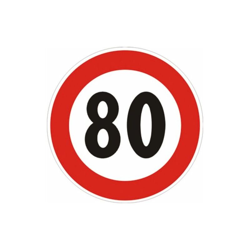 Image of Segnale in lamiera cartello stradale disco d.60 limite massimo di velocità…km/h figura ii 50 art.116 classe 1