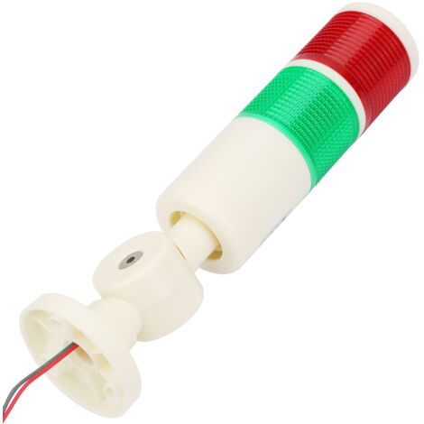 Segnale industriale, robusta lampada di segnalazione per macchina a 2 colori Base pieghevole rossa e verde di alta qualità per strumenti di attrezzatura meccanica