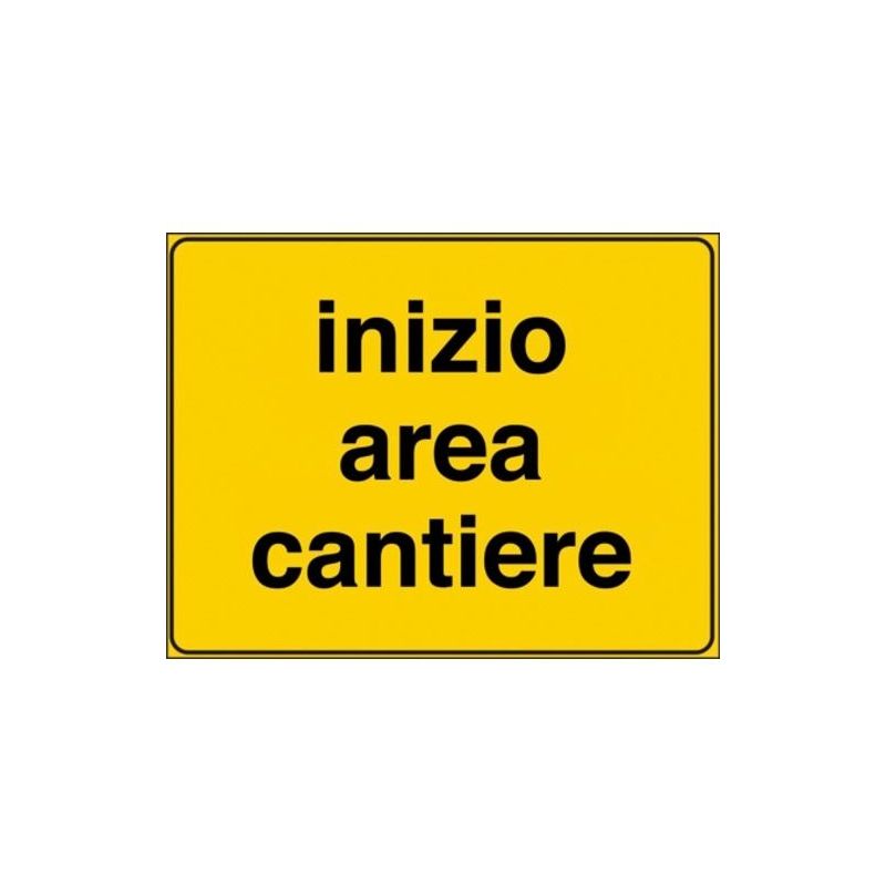 Image of 3g Italia - Segnale temporaneo da cantiere 40x60 inizio area cantiere